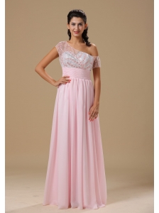 Saint Louis Sweetheart Neckline Baby Pink Chiffon Floor-length 2013 Prom Celebrity Dress