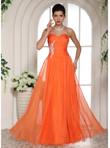 Orange Red Appliques Decorate Stylish Prom Celebrity Dress With Sweetheart In North North Dakota