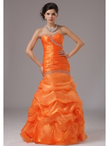 Mermaid Beaded Decorate Bust and Ruched Bodice For 2013 Prom Dress