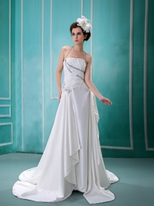 Halter Prom Dress In 2013 Prom Glennallen With Zipper Beaded Decorate Wedding Dress