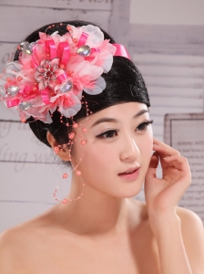 Imitation Pearls and Rhinestones Decorate Headpieces For Prom and Wedding Party