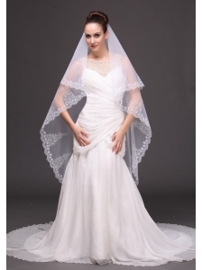 Lace Tulle Fashionable Bridal Veils For Wedding