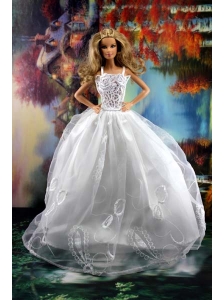 Beauty Ball Gown And Embroidery For Quinceanera Doll Wedding Dress