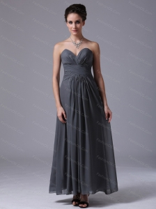 Grey Sweetheart Chiffon 2013 Dama Dresses On Sale