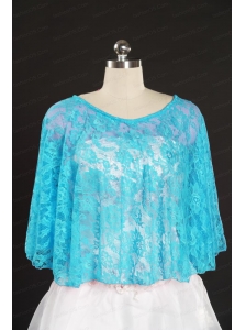 Lace Beading Hot Sale 2014 Wraps for Baby Blue