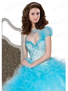 New StyleRuffles Baby Blue Special Occasion  Quinceanera Jacket