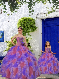 2015 Wonderful Multi-color Princesita Dress with Beading and Ruffles