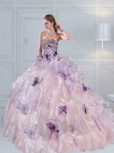 Fashionable 2015 Sweetheart Quinceanera Dresses in Multi Color with Ruffles and