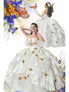 The Most Popular Detachable White Quinceanera Dress with Appliques