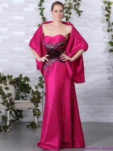 2015 Popular Sweetheart Floor Length Christmas Party Dress with Beading