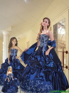 New Arrival  Appliques and Pick-ups Princesita Dresses in Navy Blue
