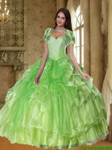 neon green quinceanera dresses