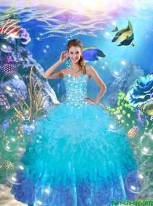 Decent Sweetheart Quinceanera Dresses with Appliques and Ruffles