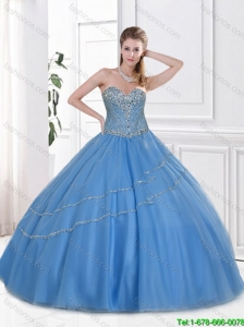 Hot Sale 2016 Ball Gown Sweetheart Quinceanera Dresses in Tulle