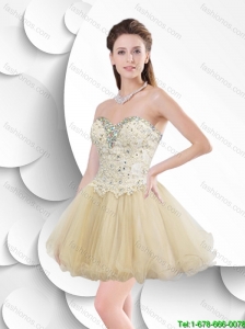 Beautiful Fashionable  Popular A Line Prom Dresses with Beading and Appliques