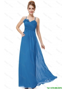 New Arrivals Spaghetti Straps Prom Dresses with Hand Made Flowers