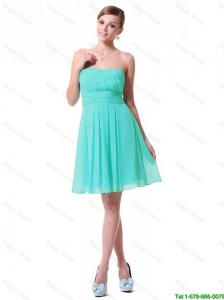 New Arrivals Strapless Mini Length Prom Dresses in Turquoise