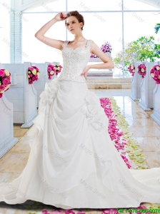 Gorgeous A Line Appliques Wedding Dresses with Off the Shoulder