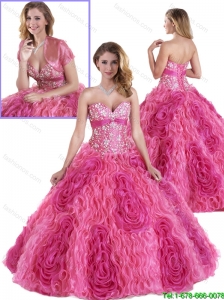Perfect Rolling Flowers Quinceanera Gowns in Multi Color