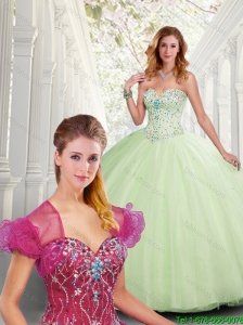 2016 Perfect Beading Sweetheart Quinceanera Dresses