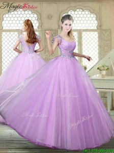Perfect Ball Gown Scoop Quinceanera Gowns with Appliques