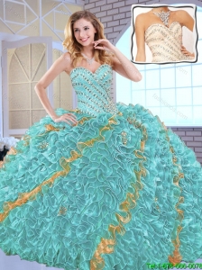 Gorgeous Beading Sweet 16 Dresses with Beading and Ruffles