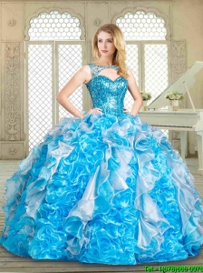 2016 Summer Hot Sale Multi Color Sweet 16 Gowns with Paillette and Ruffles