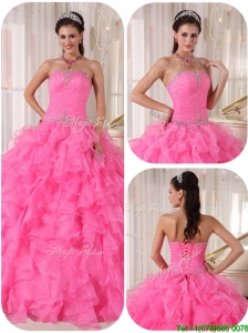 Exclusive Ball Gown Strapless Cute  Quinceanera Gowns with Beading