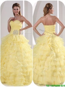 Pretty Ball Gown Quinceaners Dresses with Appliques