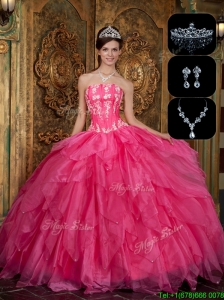 New Arrivals Strapless Sweet 16 Dresses with Appliques and Ruffles