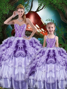 Pretty Ball Gown Princesita with Quinceanera Dresses with Beading and Ruffles for 2016