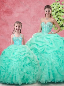 Spring Classical Ball Gown Pick UpsPrincesita with Quinceanera Dresses in Apple Green