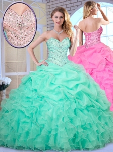 Clearance Ball Gown Beading and Pick Ups Quinceanera Dresses