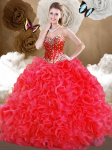 Clearance  Sweetheart Sweet 16 Quinceanera Dresses with Beading and Ruffles