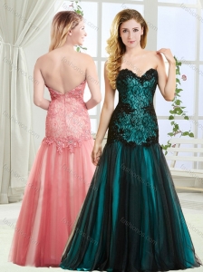 Top Selling Mermaid Beaded and Laced Modest Prom Dress in Tulle