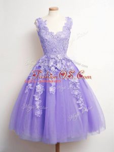 Attractive Sleeveless Lace Lace Up Wedding Guest Dresses