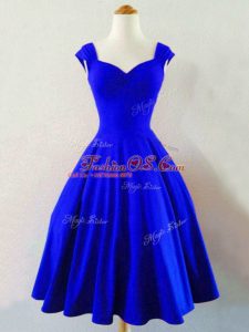 Custom Design Sleeveless Ruching Lace Up Wedding Guest Dresses