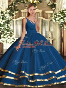 Wonderful Sleeveless Backless Floor Length Ruching Sweet 16 Dresses