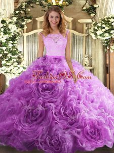 Sleeveless Lace Zipper 15th Birthday Dress