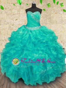 Lovely Sleeveless Beading Lace Up Quinceanera Gowns