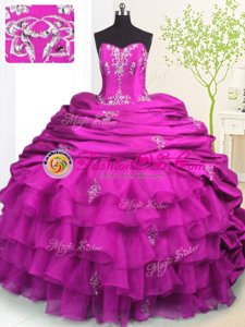 Classical With Train Lace Up Quinceanera Gowns Royal Blue and In for Military Ball and Sweet 16 and Quinceanera with Beading and Appliques and Ruffled Layers and Pick Ups Brush Train