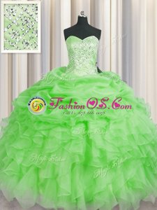 Cheap Vestidos de Quinceanera Military Ball and Sweet 16 and Quinceanera and For with Beading and Ruffles Sweetheart Sleeveless Lace Up