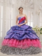Exclusive Quinceanera Dress Taffeta and Zebra Strapless  Beading Ball Gown
