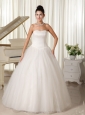 Ball Gown Wedding Dress With Sweetheart Floor-length For Church