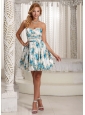 Luxurious Printing Colorful A-line Sweetheart Prom / Cocktail Dress For Graduation Party