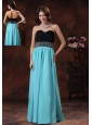 2013 New Style In Bisbee Arizona Prom Dress With Aqua Blue Sweetheart Beaded Decorate Waist
