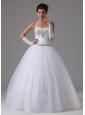 Ball Gown Beaded Decorate Bust Sweetheart  In Antioch California For Modest Wedding Dress