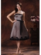 Normal Alabama Black Tea-length Strapless Sash Mother Of The Bride Dress