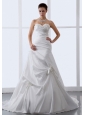 Hand Made Flowers Sweetheart A-line Wedding Dress 2013 New Style Hottest