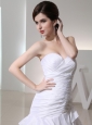 2014 Mermaid Sweetheart Taffeta Wedding Dress with  Ruching Ruffled Layers
